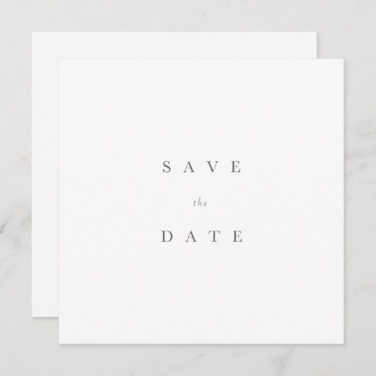 Elegant slaat de datum op save the date (Voorkant / Achterkant)