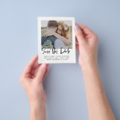 Elegant slaat de datum op | Typografie-fotobudget Flyer (Hand)