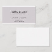 Elegant slim ontwerp, modern, gewoon professioneel visitekaartje (Voorkant / Achterkant)