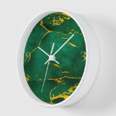 Elegant Smaragd Groen en Goud Marmer (Hoek)