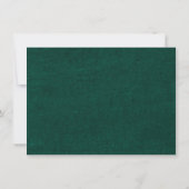 Elegant Smaragd groen groen sparen de datum (Achterkant)