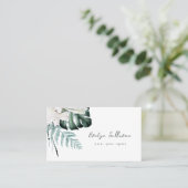 Elegant smaragd groen visitekaartje (Staand voorkant)