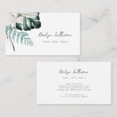 Elegant smaragd groen visitekaartje (Voorkant / Achterkant)