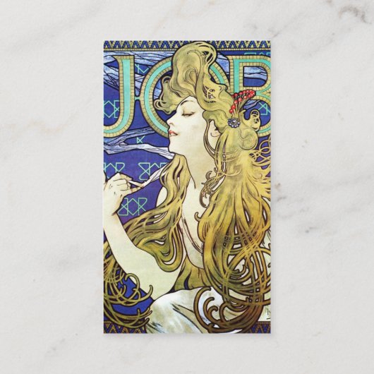 Elegant Smoke, Job beroemd gemaakt door Alphonse M Visitekaartje (Achterkant)