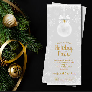 Elegant Sneeuwvlok Ornament Kerst Kaart