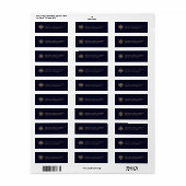 Elegant sneeuwvlok retour adres label (Full Sheet)