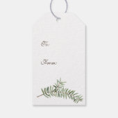 Elegant sneeuwWereldbol met kaarsen en pijnlijk ho Cadeaulabel (Achterkant)