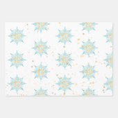 Elegant Snowflake Assortment Inpakpapier Vel (Voorkant 2)
