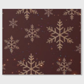 Elegant Snowflake Christmas Wrappin Cadeaupapier (Vlak)