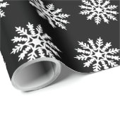 Elegant Snowflake Holiday Wrapping Paper Cadeaupapier (Rol Hoek)