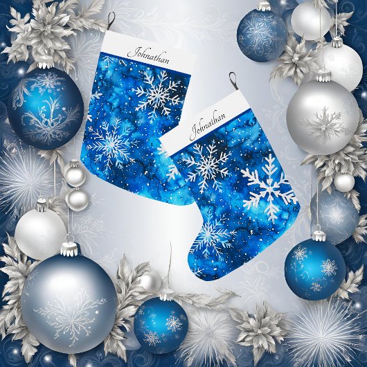 Elegant Snowflake Kerstmis stoppen Grote Kerstsok