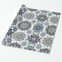Elegant Snowflake Patroon Wrapping Paper - Winter