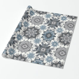 Elegant Snowflake Patroon Wrapping Paper - Winter Cadeaupapier