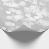 Elegant Snowflake Pattern Cadeaupapier (Hoek)