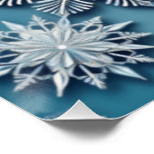 Elegant Snowflake Pattern Perfect Poster (Hoek)