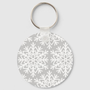 Elegant Snowflake Pattern Sleutelhanger