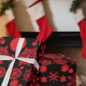 Elegant Snowflake Silhouette  Gift Cadeaupapier