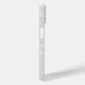 Elegant Snowflake White Ornament Kerstmis Case-Mate iPhone Case (Achterkant / Rechts)