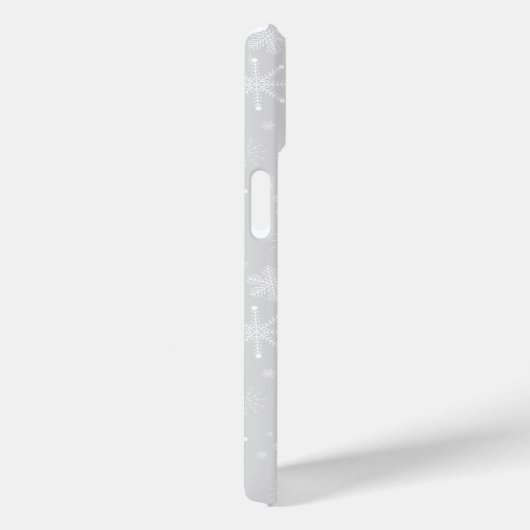 Elegant Snowflake White Ornament Kerstmis Case-Mate iPhone Case (Achterkant / Rechts)