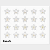 Elegant Snowflake White Ornament Kerstmis Ster Sticker (Vel)