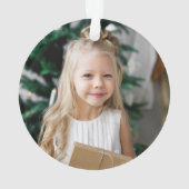 Élégant Snowflake Wreath Gingerbread Photo (dos)