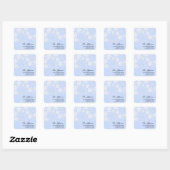 Élégant Snowflakes 2 - étiquette de adresse de vac (Feuille)