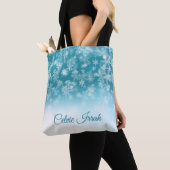 Elegant Snowflakes Aangepast | Canvas tas (Dichtbij)
