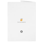 Élégant Snowflakes Carte de remerciements de maria (Dos)