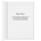 Élégant Snowflakes Carte de remerciements de maria (Intérieur (Droit))