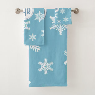 Élégant Snowflakes dans Sky Blue Arrière - plan