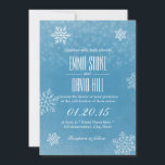 Élégant Snowflakes Invitations de mariage hivernal<br><div class="desc">Élégant Snowflakes Invitations de mariage hivernal.</div>