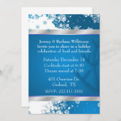 Elegant Snowflakes-kerstfeest Kaart (Voorkant / Achterkant)