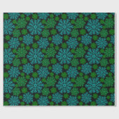 Elegant Snowflakes Winter Pattern Cadeaupapier (Vlak)