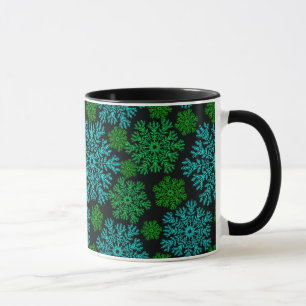 Elegant Snowflakes Winter Pattern Mok