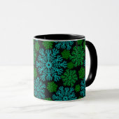 Elegant Snowflakes Winter Pattern Mok (Voorkant rechts)