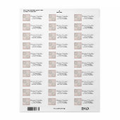 Elegant Snowflakes Winter Return Address Labels (Full Sheet)