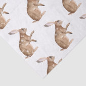 Elegant Snowy Winter Animals Hare Rabbit Tissuepapier (Detail)