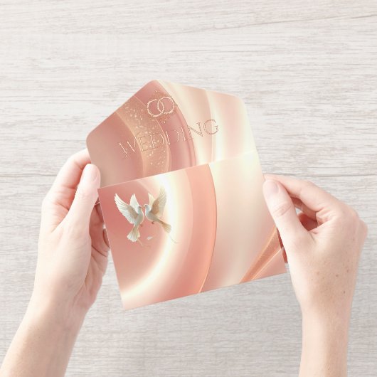 Elegant Soft Blush Wedding Invitation (Ouverture)