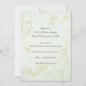 Elegant Soft Green  Vrijgezellenfeest Kaart (Achterkant)