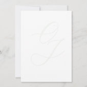 Elegant Soft Sage Green Calligraphy Wedding Kaart (Achterkant)