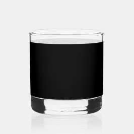 Elegant Solid Black Whisky Glas