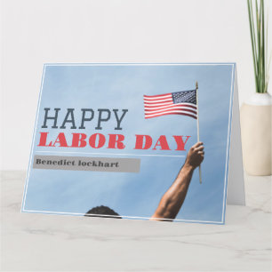 Elegant Solidarity Worker Labor Day met Amerikaans Bedankkaart