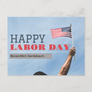 Elegant Solidarity Worker Labor Day met Amerikaans Briefkaart