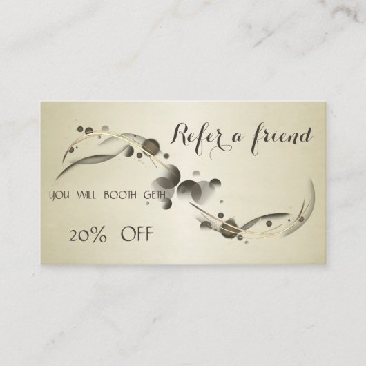 Elegant Sophisticated Stylish Reference Kaart (Voorkant)