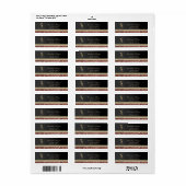 Élégant Sophistiqué Glamour, Étiquette de adresse (Feuille entière)