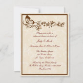 Élégant Souper de répétition papillon Invitation (Devant)