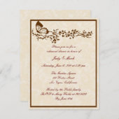 Élégant Souper de répétition papillon Invitation (Devant / Derrière)