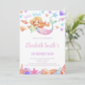 Élégant sous la mer Invitation de la fête des fill (Debout devant)