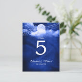 Élégant sous le Mariage lunaire Numéro de table (Debout devant)