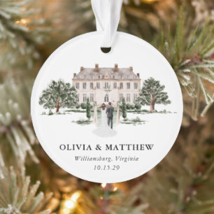 Élégant souvenir de mariage de manoir de campagne 